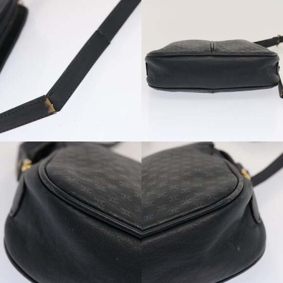 CELINE Macadam Canvas Shoulder Bag Navy - Picture 10 of 12